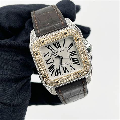 new cartier santos 2018|cartier santos 100 diamond bezel.